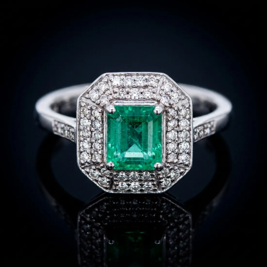 Smaragd 1,93 ct &mdash; Ring mit Smaragd